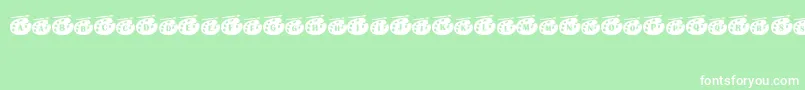 Vangogh Font – White Fonts on Green Background