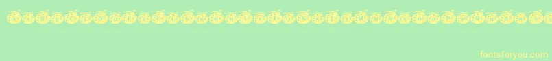 Vangogh Font – Yellow Fonts on Green Background