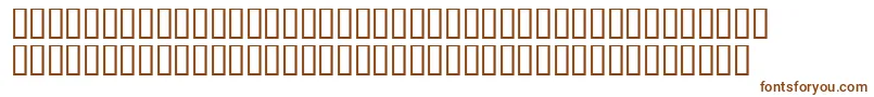 Georgemelvillesh-fontti – ruskeat fontit valkoisella taustalla