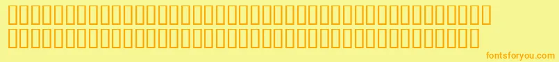 Georgemelvillesh Font – Orange Fonts on Yellow Background