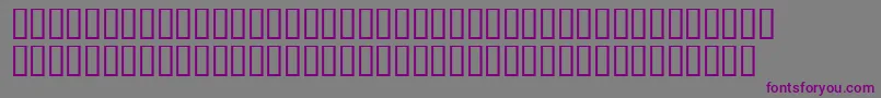 Шрифт Georgemelvillesh – фиолетовые шрифты на сером фоне