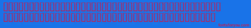 Georgemelvillesh-fontti – punaiset fontit sinisellä taustalla