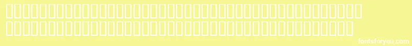 フォントGeorgemelvillesh – 黄色い背景に白い文字
