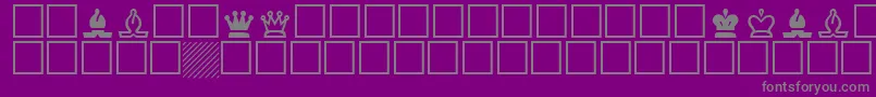 fuente Cheq – Fuentes Grises Sobre Fondo Morado