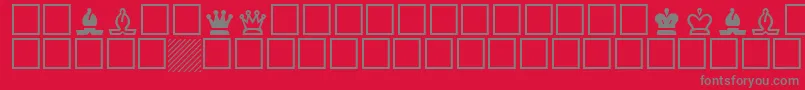 fuente Cheq – Fuentes Grises Sobre Fondo Rojo