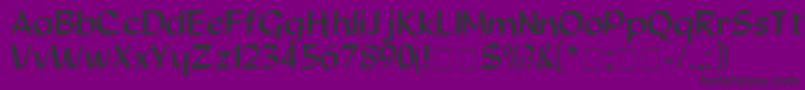 BeauregardDisplaySsi-Schriftart – Schwarze Schriften auf violettem Hintergrund