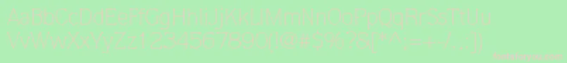 ItcQuorumLtLight Font – Pink Fonts on Green Background