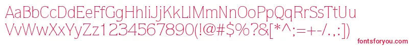 ItcQuorumLtLight Font – Red Fonts