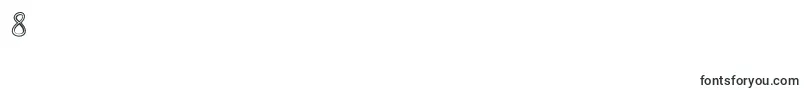Шрифт LifesABeachHollow – шрифты цифры 8