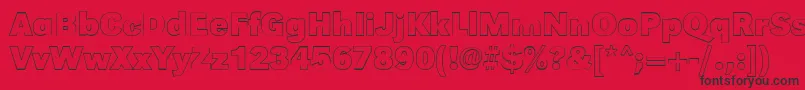 GroteskouBold Font – Black Fonts on Red Background