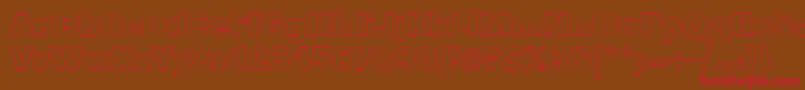 GroteskouBold Font – Red Fonts on Brown Background