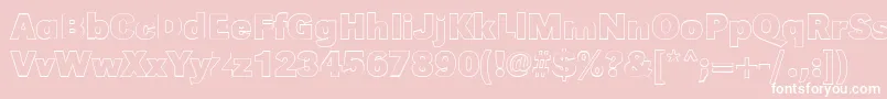 GroteskouBold Font – White Fonts on Pink Background