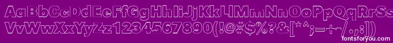 GroteskouBold Font – White Fonts on Purple Background