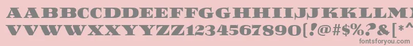 ReefMf Font – Gray Fonts on Pink Background