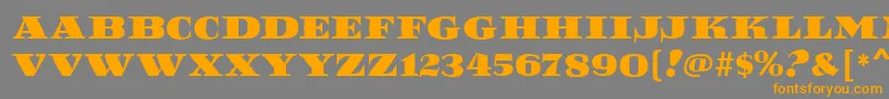 Шрифт ReefMf – оранжевые шрифты на сером фоне