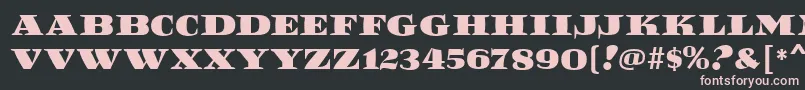 ReefMf Font – Pink Fonts on Black Background