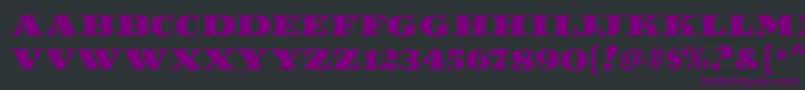 ReefMf Font – Purple Fonts on Black Background