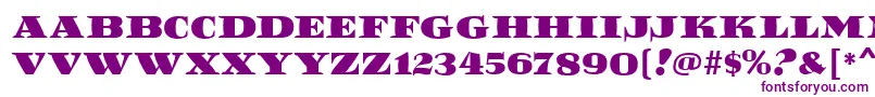 フォントReefMf – 紫色のフォント