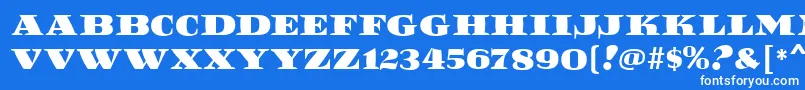 ReefMf Font – White Fonts on Blue Background