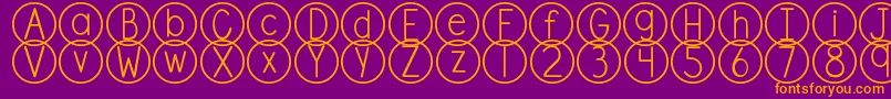 fuente DjbStandardizedTest – Fuentes Naranjas Sobre Fondo Morado