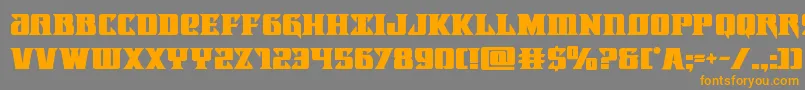 Lifeforcebold Font – Orange Fonts on Gray Background