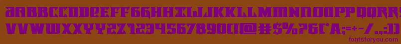 Lifeforcebold Font – Purple Fonts on Brown Background