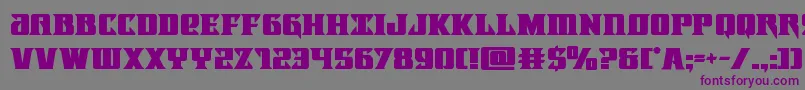 Lifeforcebold Font – Purple Fonts on Gray Background