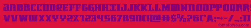 Lifeforcebold Font – Purple Fonts on Red Background
