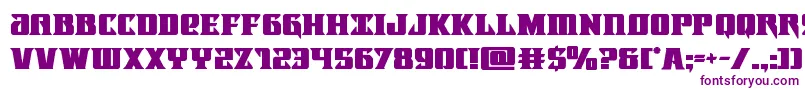 Lifeforcebold Font – Purple Fonts on White Background