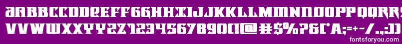 フォントLifeforcebold – 紫の背景に白い文字