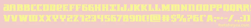 Lifeforcebold Font – Yellow Fonts on Pink Background