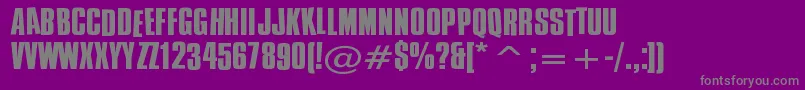 Więcej informacji o czcionce CSwing Czcionka CSwing – szare czcionki na fioletowym tle