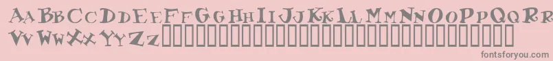 Toocoolscapsssk Font – Gray Fonts on Pink Background