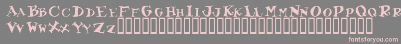 Toocoolscapsssk Font – Pink Fonts on Gray Background