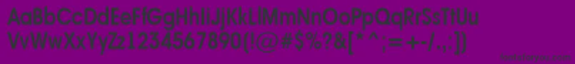 Шрифт AAvanteltnrSemibold – чёрные шрифты на фиолетовом фоне