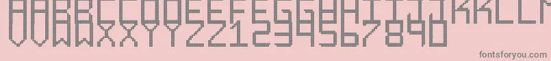 RoundedDisplaySt Font – Gray Fonts on Pink Background