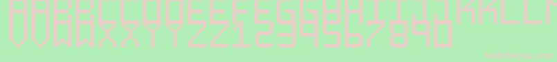 Więcej informacji o czcionce RoundedDisplaySt Czcionka RoundedDisplaySt – różowe czcionki na zielonym tle