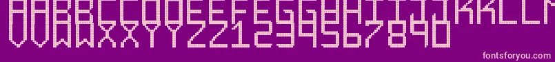 RoundedDisplaySt Font – Pink Fonts on Purple Background