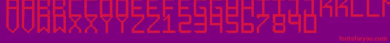 RoundedDisplaySt Font – Red Fonts on Purple Background