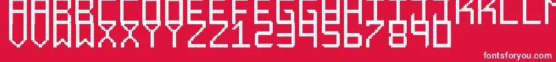 RoundedDisplaySt Font – White Fonts on Red Background