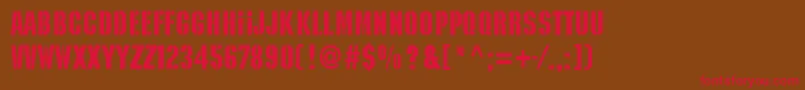 Kaiser Font – Red Fonts on Brown Background