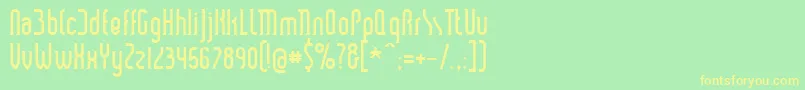 Smars Font – Yellow Fonts on Green Background