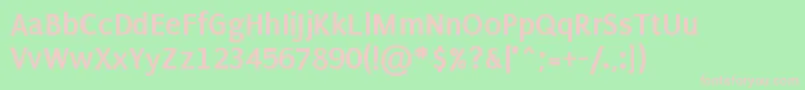 Шрифт Purib10 – розовые шрифты на зелёном фоне