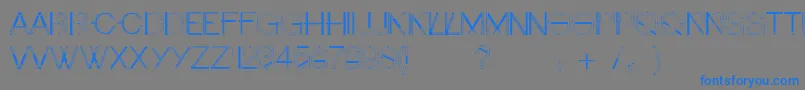 Craftfont Font – Blue Fonts on Gray Background