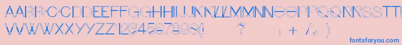 Craftfont Font – Blue Fonts on Pink Background