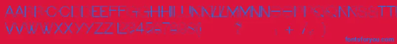 fuente Craftfont – Fuentes Azules Sobre Fondo Rojo
