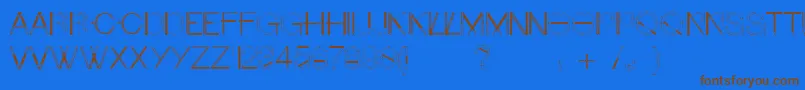 Craftfont Font – Brown Fonts on Blue Background