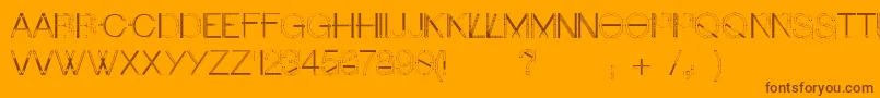 Craftfont Font – Brown Fonts on Orange Background