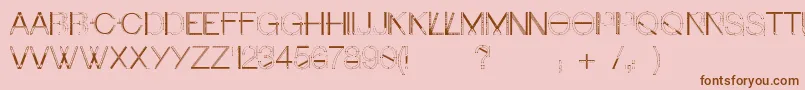 Craftfont Font – Brown Fonts on Pink Background