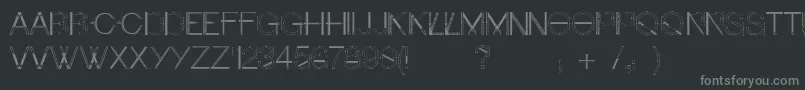 Craftfont Font – Gray Fonts on Black Background